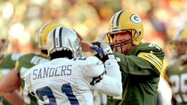 Brett Favre „šokovaný“ diagnózou rakoviny Deion Sandersovcov

