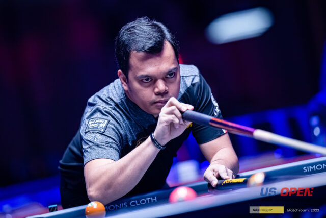 Carlo Biaado vyhral dva zápasy, aby založil svoju ponuku, aby vyhral ďalší titul na majstrovstvách US Open Pool v Atlantic City v New Jersey.