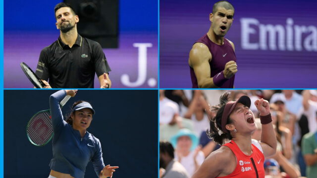Časy pre Radacanu, Djokovic, Alcaraz a Eala Suit Times potvrdené v Spojených štátoch Open Open Overtated 

