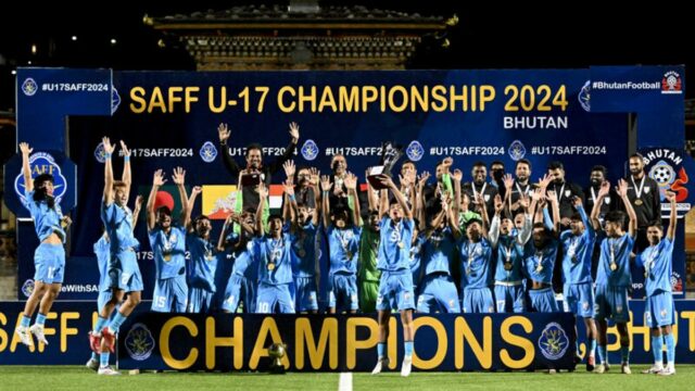Championship Saff U-17 2025, ktorý bol uvedený na plný úväzok, India vs Pakistan 22. septembra

