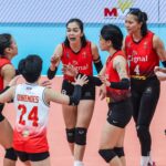 Erika Santos a Spikers Cignal HD na PVL vo štvrťfinále prehliadky. Nabíjačky akari