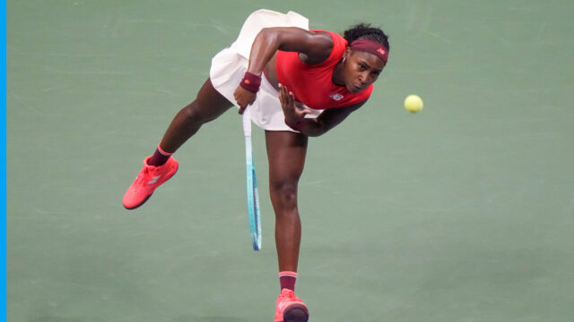 Na obrázku: Coco Gauff a Gavin Macmillan