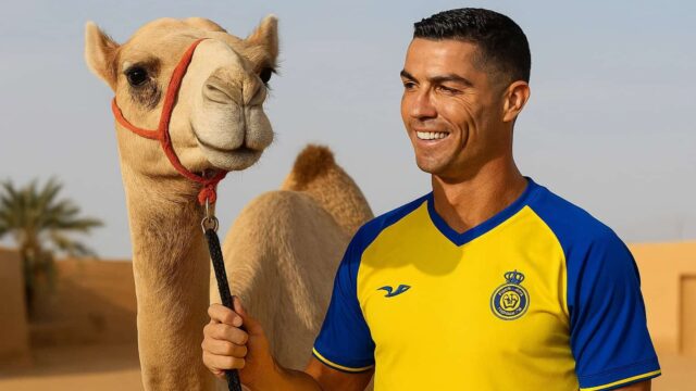 Cristiano Ronaldo dostáva ťavu ako darčekový dar, pretože Saudská Arábia robí veci inak



