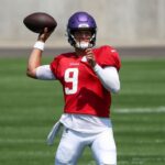 Dobré a zlé od JJ McCarthy v tréningu Vikings