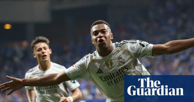 Európsky futbal: Mbappé a Vinícius Fire Skutočný Madrid minulý Oviedo | Futbal európskeho klubu 

