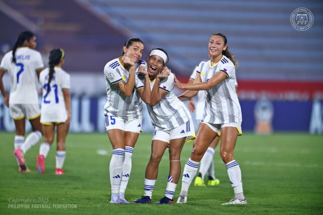 Filipínsky ženský futbalový tím pribil Timor-Leste, 7-0, vo štvrtok v dôraznom začiatku jeho obrany titulu na majstrovstvách žien žien vo Vietname.