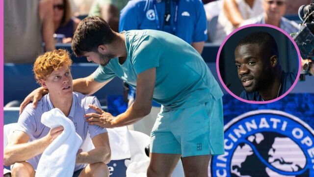 Frances Tiafoe Snubs Jannik Sinner v prospech Carlosa Alcaraza v živej predpovedi 

