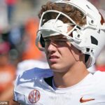 Bol to ťažký deň v kancelárii pre Arch Manning, keď Texas prehral v štáte Ohio 14-7