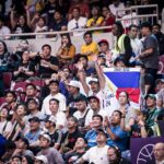 Filipínsky dav videl Gilas Pilipinas v akcii počas Fiba Asia Cup v roku 2025.