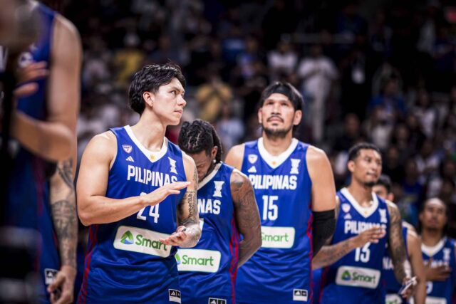 Dwight Ramos a Gilas Pilipinas počas hry proti Iraku v Fiba Cup Asia 2025.