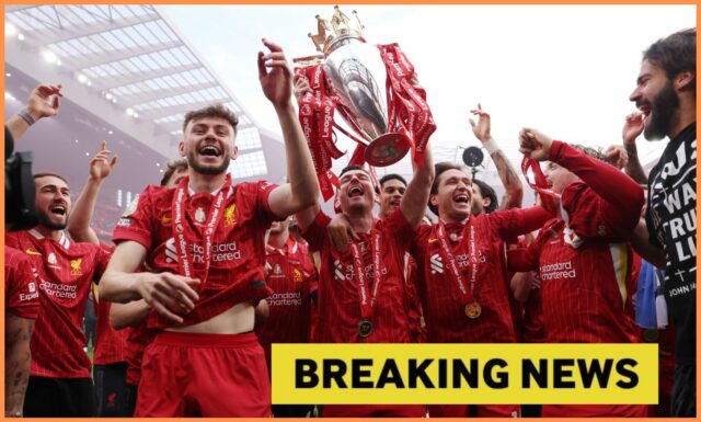 Harvey Elliott oslavuje cieľ pre Liverpool