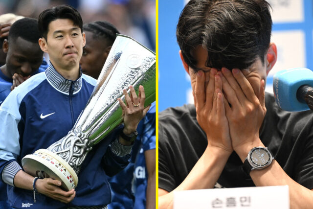 Syn oznámil svoje rozhodnutie opustiť Tottenham na emocionálnej tlačovej konferencii v Južnej Kórei