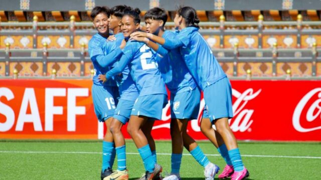 India Blanks Bhutan 8-0 v šampióne žien Saff U17 

