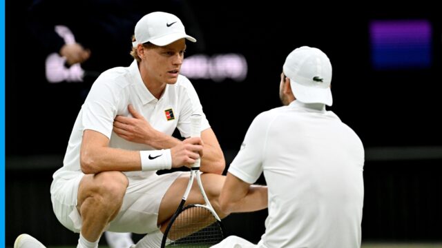 Jannik Sinner, neďaleko slečny, uznáva „šťastie“ vo Wimbledone Dimitrov

