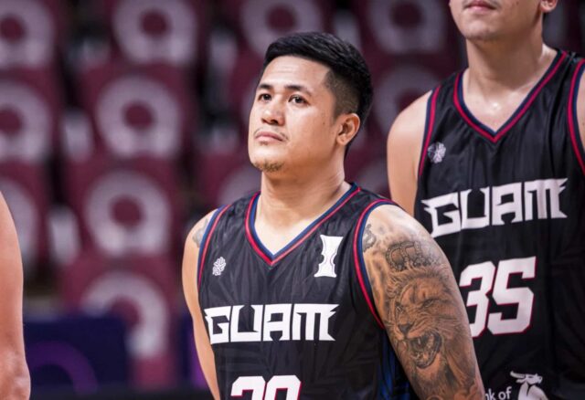 Jericho Cruz v akcii s Guamom v ázijnom pohári Fiba v roku 2025