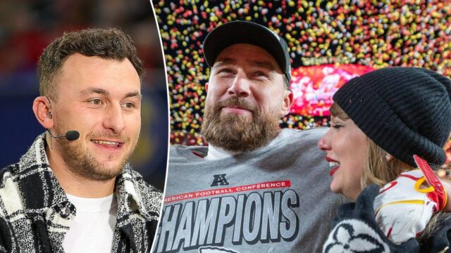Johnny Manziel chváli podcastové dielo Travis Kelce uprostred epizódy Taylor Swift

