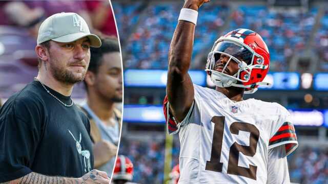 Johnny Manziel ponúka quarterback addies to Brownovi nováčikom Shedeur Sanders

