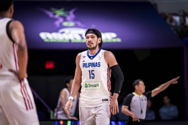 Gilas Pilipinas June Mar Fajardo počas jeho hry proti Novému Zélandu vo Fiba Asia Cup 2025.