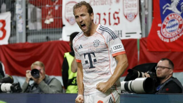 Kane Ratings Late Victor, keď Bayern porazil Blow Wiesbaden 3-2 v nemeckom hrnčeku 


