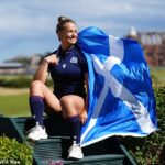 Kapitán Škótska Rachel Malcolm letí do tímu Majstrovstiev sveta v Škótsku Saltire