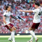 Víťaz Riccardo Calafiori proti Manchester United bol štvrtým gólom jeho kariéry Arsenalu
