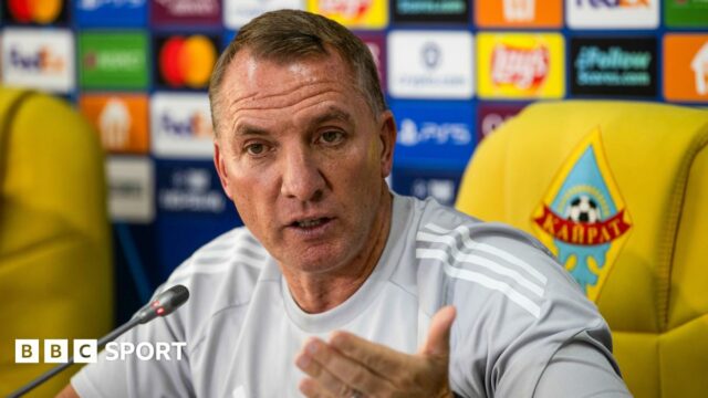 Celtic manager Brendan Rodgers in his pre-match press conference