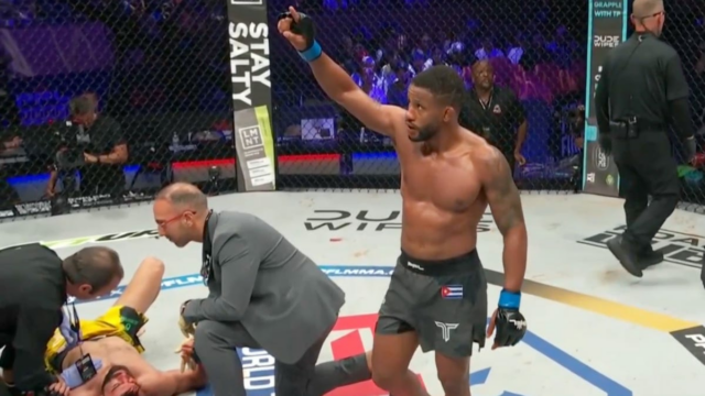 Lazaro Dayron Kos Bryce Meredith na konci thrilleru



