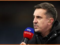 Gary Neville žiada Liverpool odvetu na Gabriela Martinelliho Leeds United brankár Lucas Perri kritizoval Gary Neville