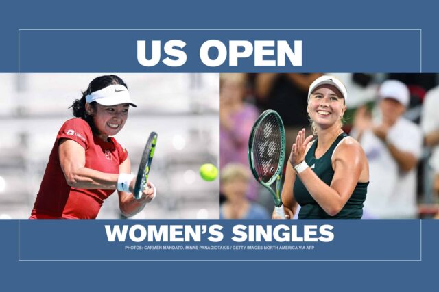 Filipínsky tenisový eso Alex Eala robí jej debut v Dánsku Clara Tauson z Dánska v prvom kole poslednej súťaže Grand Slam v roku 2025 v roku 2025.