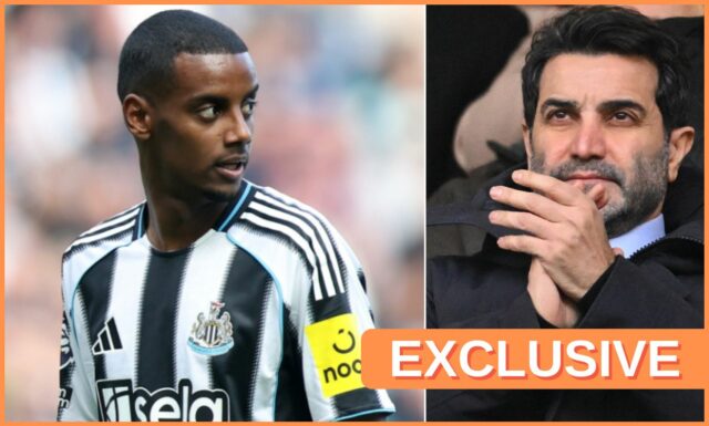 Alexander Isak v akcii pre Newcastle proti Evertonu minulú sezónu