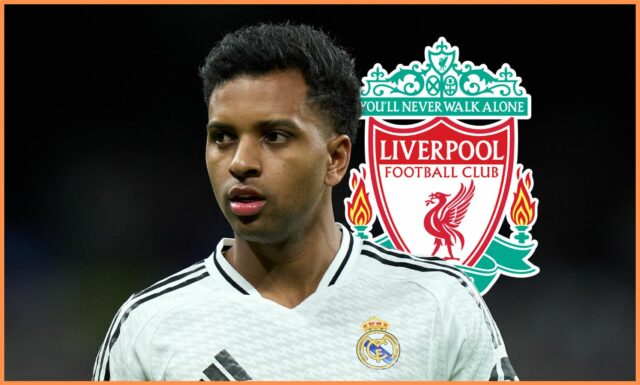 Rodrygo oslavuje cieľ pre Real Madrid vs Atlético de Madrid