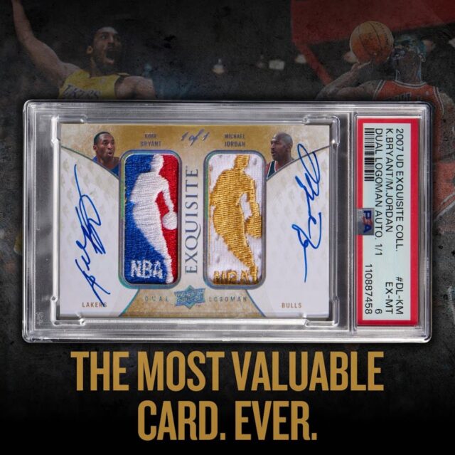 Michael Jordan Kobe Bryant NBA Card predáva za rekordných 12,9 milióna dolárov