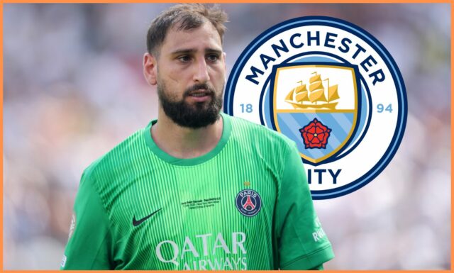 Gianluigi Donnarumma Celebas počas víťazstva PSG nad Arsenalom