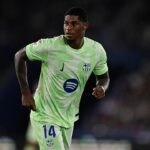 Man United Loanee Marcus Rashford vydržal ťažký večer na svojom prvom štarte pre Barcelona
