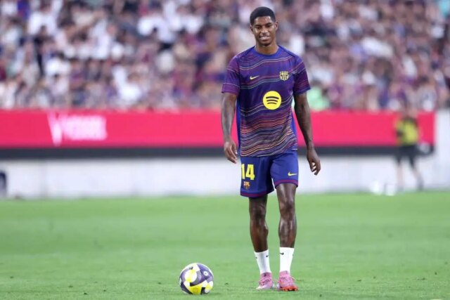 Marcus Rashford odošle správu o sociálnych médiách spoluhráčovi Barcelonu

