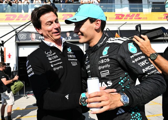 Martin Brundle cítil George Russell-Mercedes Power Dynamiks

