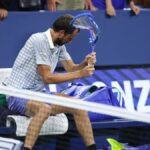 Mevedev's Spojené štáty otvorené straty končia s zničeným hlukom po digitálnom fotografovi Gaffe
