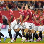 Rasmus hojlund v predkompervate pre Manchester United