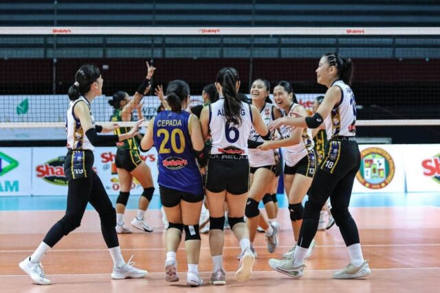 Nu Lady Bulldogs počas Národnej pozvánky Shakey Super League (SSL) v Davao