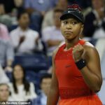 Naomi Osaka v utorok večer žiarila v iskrivom tenisovom oblečení na US Open