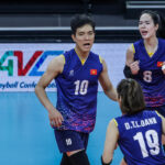 Vietnam's Nguyen Thi Bich Tuyen v AVC Challenge Cup 2024 proti Kazachstanu