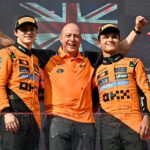 McLaren Lando Norris Oscar Plastri f1 maďarská veľká cena