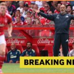 Nuno Espirito Santo počas priateľského k lesu Nottingham