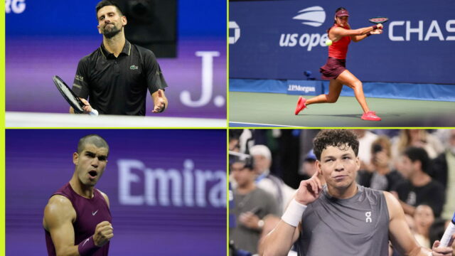 Novak Djokovic sa otriasol v Spojených štátoch Open, keď si vyžarovali Carlos Alcaraz a Emma Raducanu 

