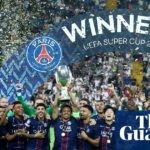 Nuno Mendes sa zúčastňuje PSG Party s Super Cup Shooting Víťazné ostrohy | Uefa super pohár