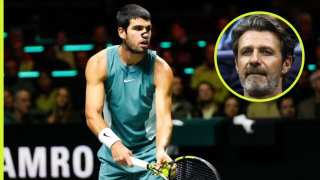 Patrick Mouratoglou, Carlos Alcaraz, Rafael Nadal a Novak Djokovic vyberajú hlavnú zručnosť

