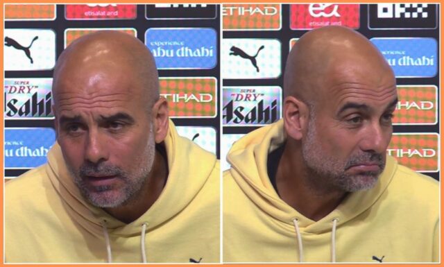 Pep Guardiola sa pozerá pred Fulham vs Man City v minulej sezóne