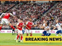 Arsenal vedie Tottenham v pretekoch o Leona Goretzku Kai Havertz reaguje počas víťazstva Arsenalu nad Manchester City