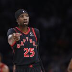 Chris Boucher znamenia s Boston Celtics NBA