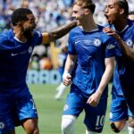 East Rutherford, New Jersey - 13. júla: Cole Palmer z Chelsea oslavuje svoj gól medzi Reece Jamesom a Joao Pedrom počas finálového futbalového zápasu Svetového pohára FIFA Club 2025 medzi Chelsea FC a Paris Saint -Germain (PSG) na štadióne Metlife 13. júla 2025 vo East Rutherford, New Jersey. (Foto: Jean Catuffe/Getty Images)